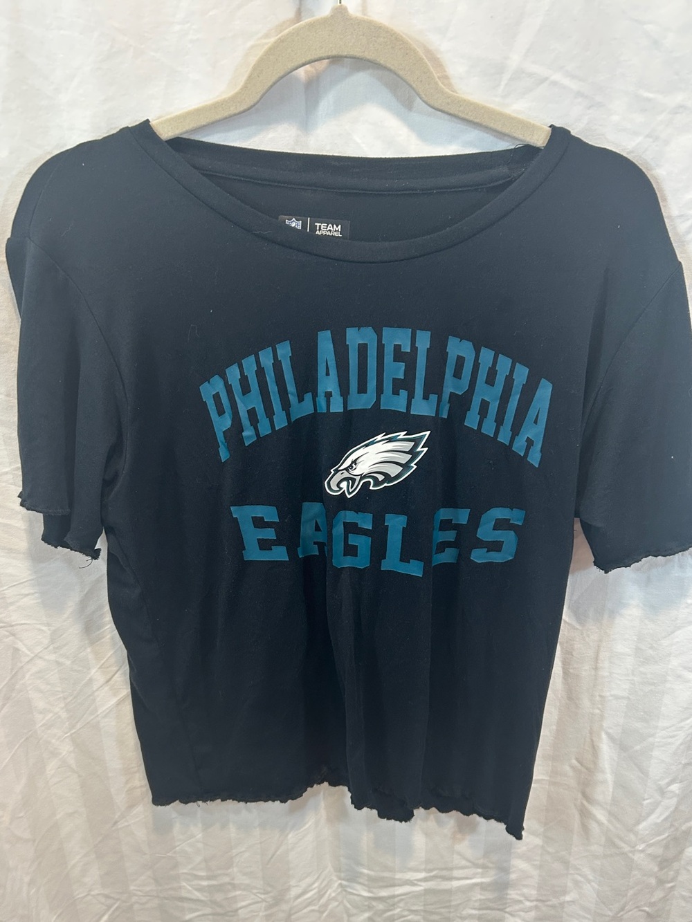 Team Apparel Black Philadelphia Eagles Graphic Tee